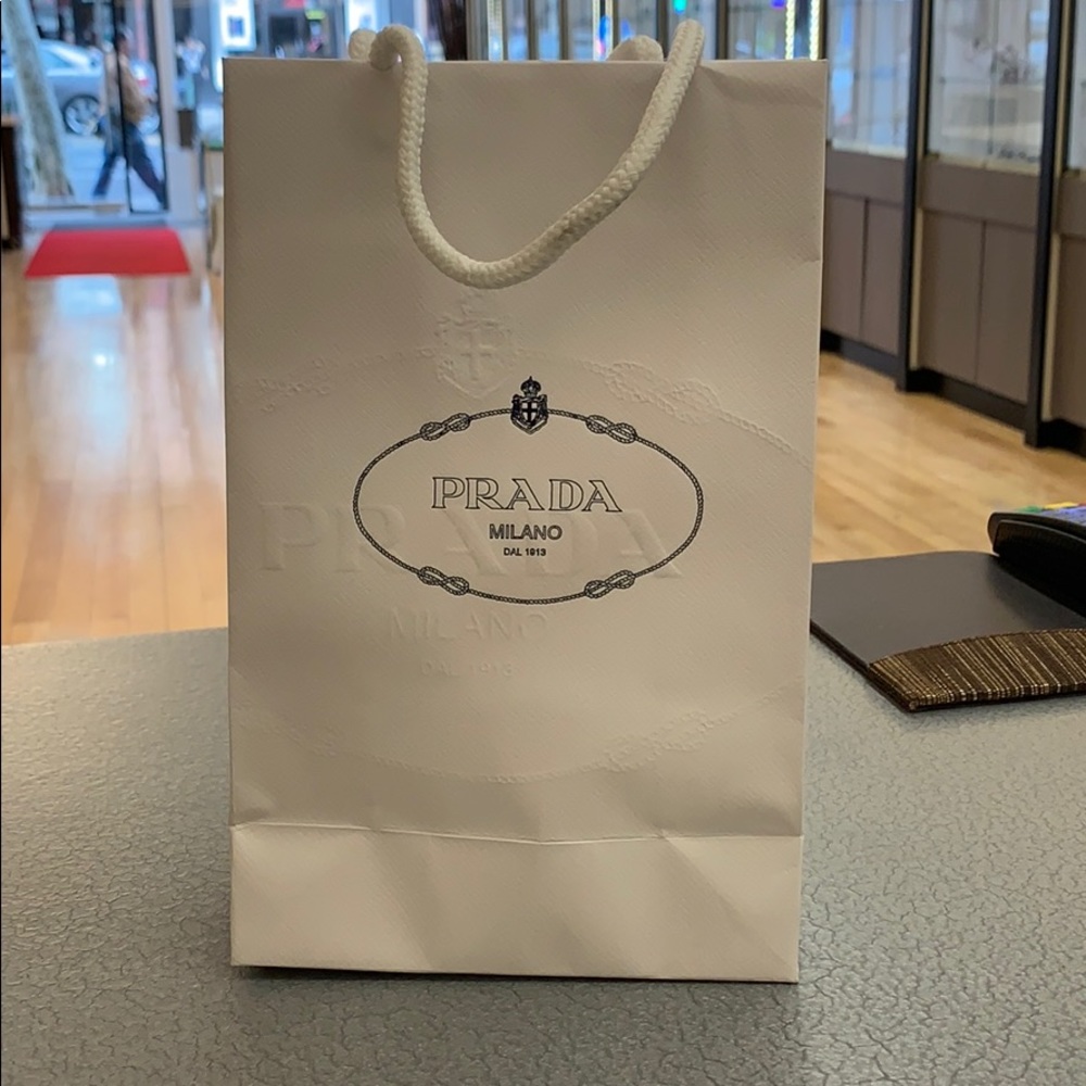 Prada paper bag